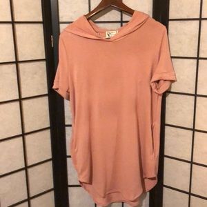 Blush pink sweater dress